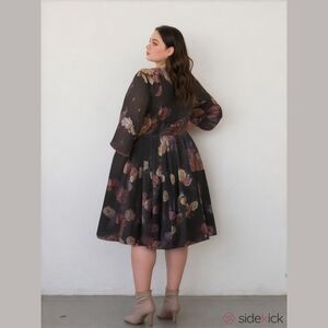 Torrid Floral Dress with Strappy Back Size 2